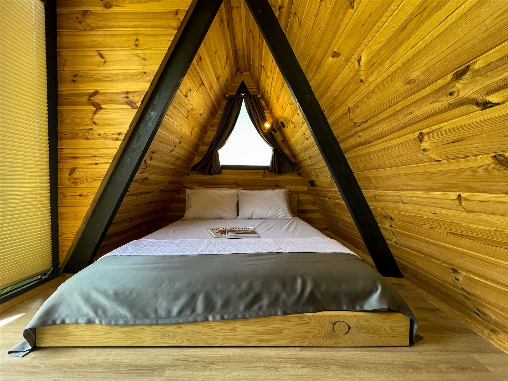 Loft bedroom with double bed